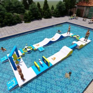 Bouncia Mini Water Toys Amusement Park Floating Obstacle Course for Pool