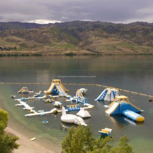 Bouncia 75*65 M Customized Inflatable Water Park Outdoor Playground Equipment