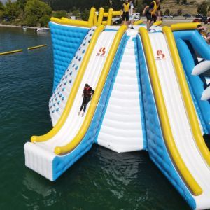Bouncia Inflatable Sea Water Park Games for Sale All in One Station