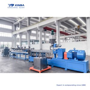 PE/PVC Plastic Compounding Line Pelletizing Extruder Machine/Pet Masterbatch Extruder