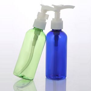 100ml 150ml Green Blue Color Plastic Bottle with Lotion Pump for Cosmetic Packaging