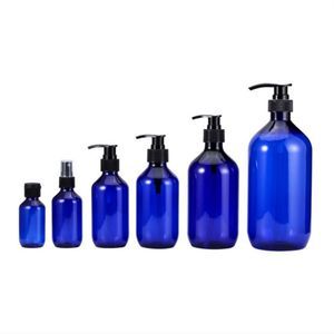 Cosmetic Packaging Boston Round Plastic Pet Shampoo Bottle