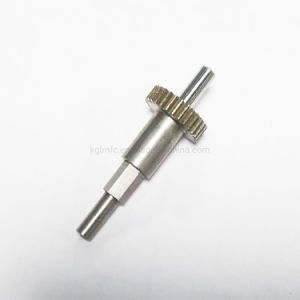 CNC Lathe Machining Stainless Steel Micro Spur Gear Shaft for Automation Equipment