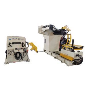 Metal Coil Sheet 3 in 1 Servo Uncoiler Staightening Feeder Machinery