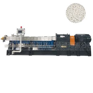 Plastic Granule Pelletizer 80-85% CaCO3/High Filler Masterbatch Compounder Machine Manufacturer Corotating Twin Screw Extruder