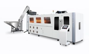 Full Automatic High Speed Linear Blow Moulding Machine Non Stop Heating for Mineral Pure Water