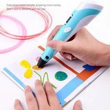Rechargeable Model Low Temperature 3D Printing Pen Children′s Model 3D Three-Dimensional Painting Pen Long Endurance