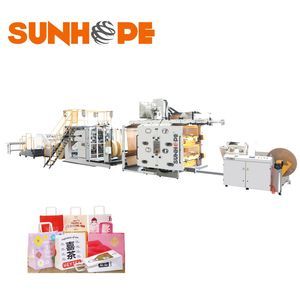 Roll Fed Internal Flat Handle Paper Bag Making Machine