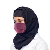 Muslim Cross Color Hijab 3ply Face Mask Flat Type Protective Head Loop Facemask
