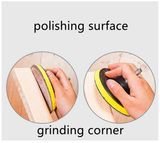 5" 100PCS Flocking Sandpaper Back Velvet Disc Sandpaper Dry Sanding Paper Red Brush Hook Loop Sanding Pad 125mm Grinding Disc