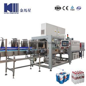 Automatic Pet/Glass Water Beverage Bottle Combine PE Film Shrink Wrapping Packaging Machine