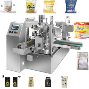Automatic Zipper Standing Doypack Pouch Bag Packing Food Packaging Machine, Snacks, Dog Food, Coffee Beans, Juices, Flours Automatic Zipper Bag Stand up Pouch