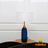 Elegant Decorative Style Hotel Blue Glass Table Lamp (KA532-T)