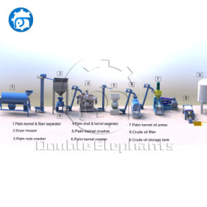 1-3t/H Palm Kernel Oil Presser Oil Extraction Machine Palm Kernel Oil Processing Pressing Whole Line Machinery in Africa