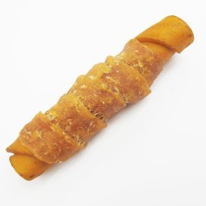 Delicious Special Taste Smoked Cowhide with Chicken Stick Pet Treat Dog Chews