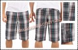 Men′s Plaid Casual Shorts (MZXS-6146)
