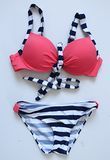 Bikinis Set Women Swimwear Color Stitching Sexy Beach Swimming Suit
