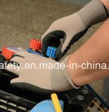Cut Resistant Safety Working Industrial Nylon Knitted Sandy Nitrile Coating Safety Glove