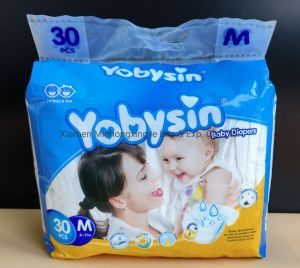 Baby Care Product Elastic Waistband Type Disposable Baby Diaper Biodegradable Colorful Magic Tape Baby Diapers