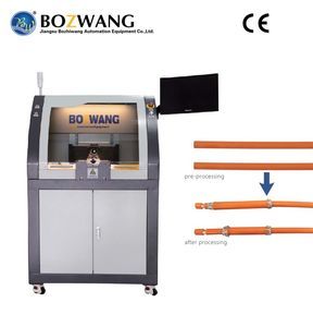 Industrial Controls, Code Scanning High Voltage Wire Cutting and Stripping Machine