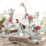 12 PCS Small Vases Mini Bud Vase Flower Rose for Wedding Home Decoration Gift Tabletop