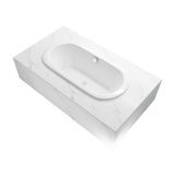 Embedded Whirlpool Bath Bathroom Acrylic Bathtub Beauty Bathroom Rectangle Shape Artificial Stone Bathtubs
