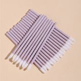 0PCS Eco-Friendly Biodegradable Wheat Straw Handle Disposable Lip Brush Light Purple Beauty Tool