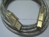Transparent USB a to B Cable