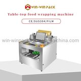 Food Packaging Machine Automatic Bread Cucumber Fruit Vegetable Meat Food Tray Cling Film Wrapping Machine