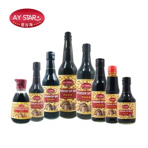 Cheap Price Glass Bottle Condiment Mushroom Soy Sauce for Supermarket