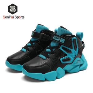 2022 Children′ S Basketball Footwear Shoes Boy and Girl Casual Sneakers Kid Shoes