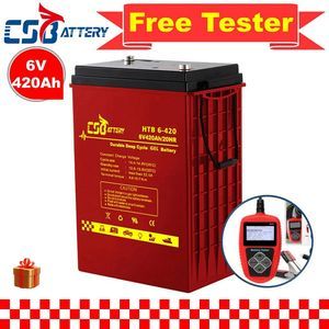 Csbattery 6V420ah L16 SLA Battery Trojan Quality Deep Cycle AGM Battery for Turbine-Generator/Solar-Inverter-System/Bts-System/Boo