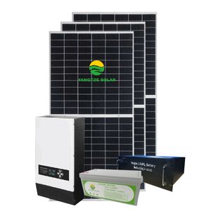 Yangtze 6000W Solar System Hybrid Grid 6kw Solar System with Battery
