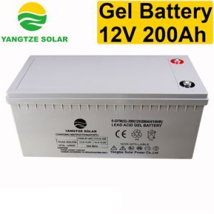 3 Years Warranty Storage Solar 12V 200ah Gel Deep Cycle Battery for Power Bank