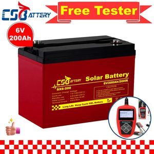 Csbattery 6V200ah Bateria Solar Home System Gel Battery for Solar-Panel/Inverter/UPS-System/Vs: Trojan/Exide/Ada