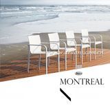 Montreal Outdoor Aluminum Dining Table & Dining Chair (Outdoor/Garden Furniture)