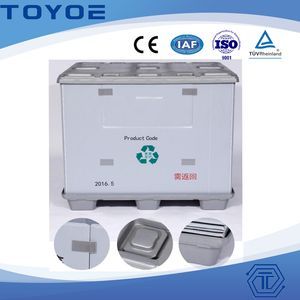 550*365*210 Small Container Foldable Plastic Pallet Packaging Box Collapsible Heavy Duty Industry Storage Transport Container