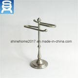 Nikel or Chrome Finish Hotel Bath Towel Rack Bathroom Free Standing Towel Rack