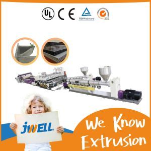 Jwell Plastic PP/PE/PC/PVC/PS/Pet Building Formwork/Thick Plate/Hollow Sheet/Solar Film/Packaging Sheet/Geomembrane Plastic Extrusion Machine