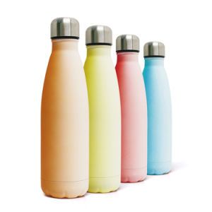 Wholesale Double Wall Insulated Stainless Steel Cola Shape Sport Water Bottle