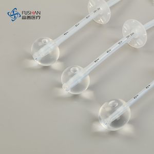 Manufacturer Disposable Silicone Gastrostomy Feeding Tube for Feeding Adult/Pediatric Use with CE ISO13485 (12/14/16/18/20/22/24FR)