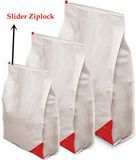 Custom Print Square Bottom Bag with Slider Ziplock