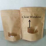 Kraft Window Pouch for Snack Food Packaging
