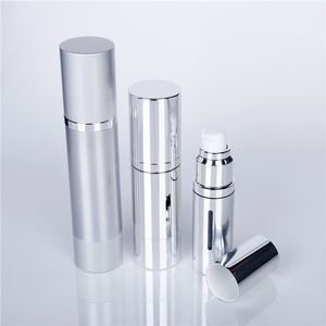 Clear Plastic Cosmetic 50ml Aluminum Airless Cosmetic Bottle