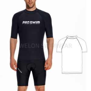 High Quality Men Short Sleeve Upf50+ Rash Vest