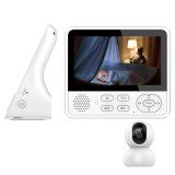 LCD Screen 2.4GHz Infrared Night Vision Video Nanny Babyphone with Camera and Audio Baby Monitor