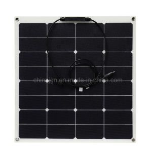 50W Semi-Flexible Sunpower ETFE Solar Panel (JGN-50W-SPFE)