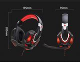 Stereo Gaming Headset with LED, Lighting Gaming Headphone, Auscultadores De Jogo