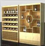 Custom Made Wall Mounted Supermarket Food Wood Display Rack