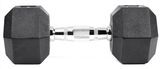 Rubber Hex Dumbbell Fitness Gym Strength Weight Training